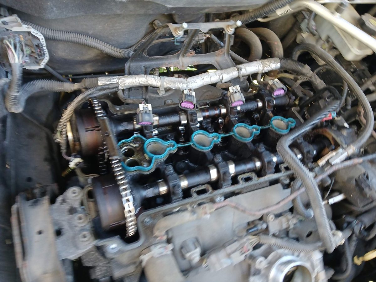 Engine timing and valvetrain repair performed on site